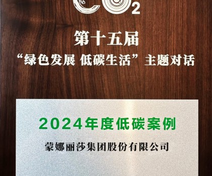 行業(yè)唯一！蒙娜麗莎入選中新社2024年度低碳案例